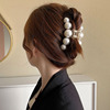 Big hairgrip from pearl, crab pin, hairpins, hair accessory, french style, internet celebrity