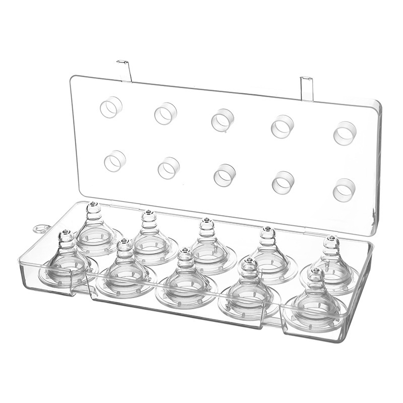 FUENTE de fábrica bebé en caja pezón simulación leche materna completa silicona enfermería calibre ancho/estándar boca pezón 10 Pack