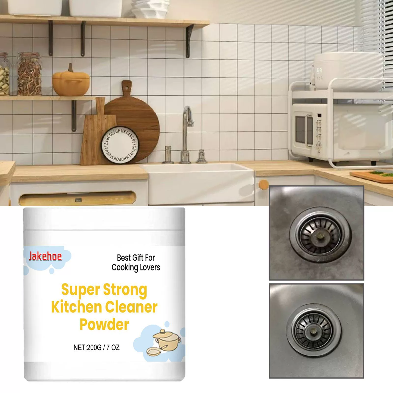 JAKEHOE Super Strong Kitchen Cleaner Powder