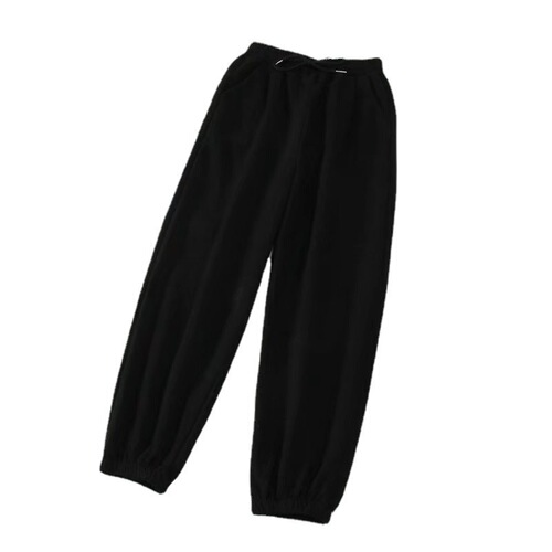 Haltern Pants Women Summer Casual Sports Loose Slimming Versatile Outerwear Straight Leg Tied-In Ankle Turnip Sweatpants