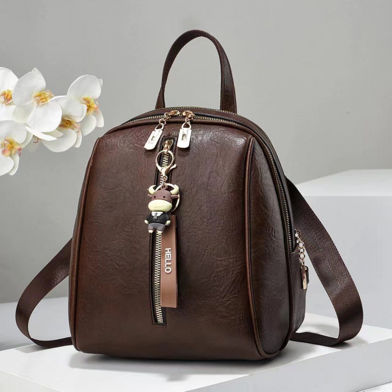 Nueva mujer hombro de cuero suave viaje mochila pequeña mochila de gran capacidad madre mochila bolsas