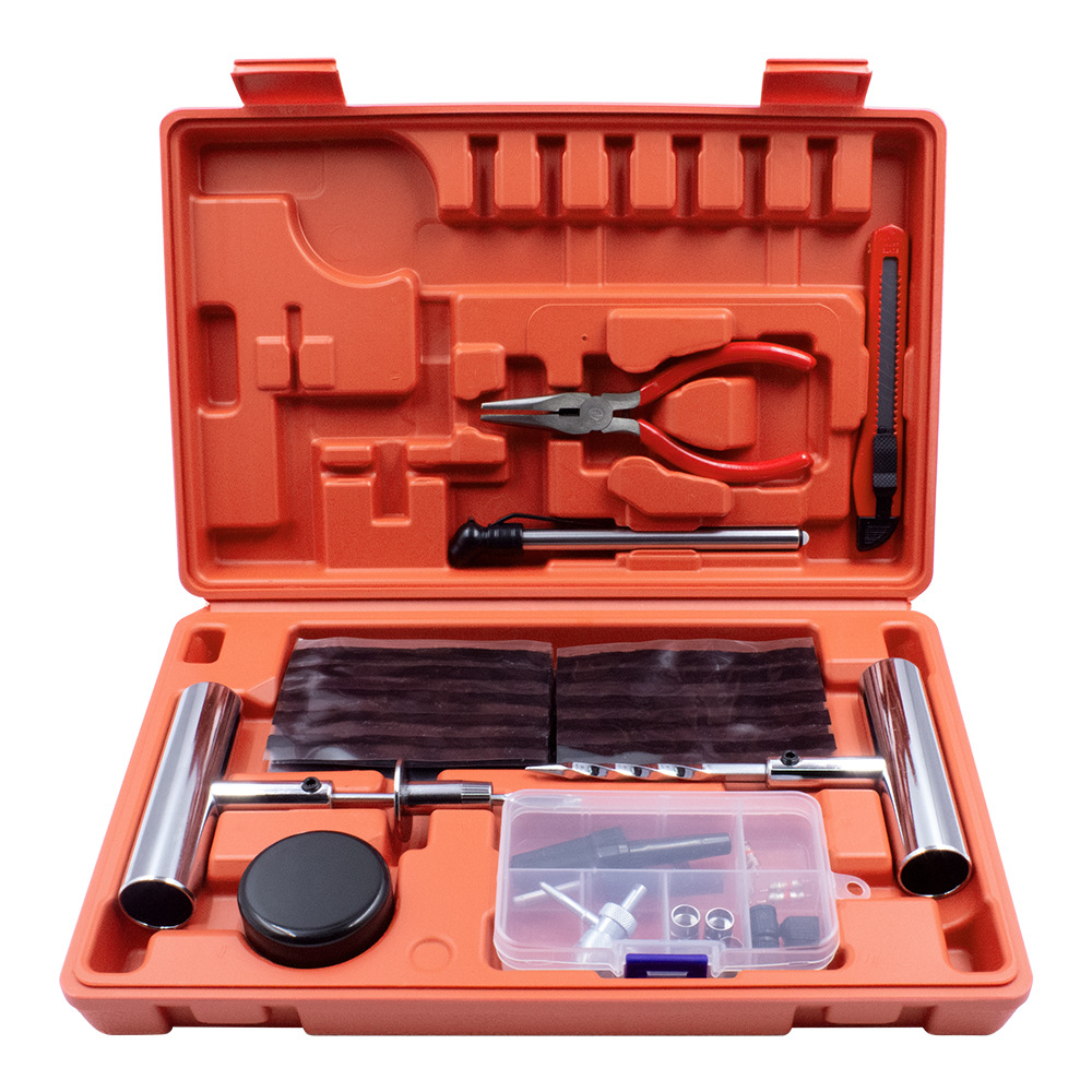 Car vacuum tire repair needle, cold patching tool, tire sealant strip tool, valve nozzle, valve core, needle-nose pliers, emergency tool