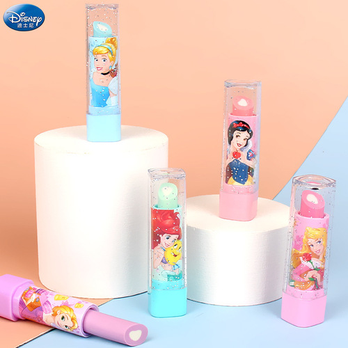 Disney Frozen Princess Lipstick Eraser Cute Cartoon Lipstick Style Girls Elementary School Eraser