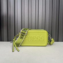 跨境甜美单肩包斜挎包女包2025新款相机包时尚小荔枝纹欧美风包包