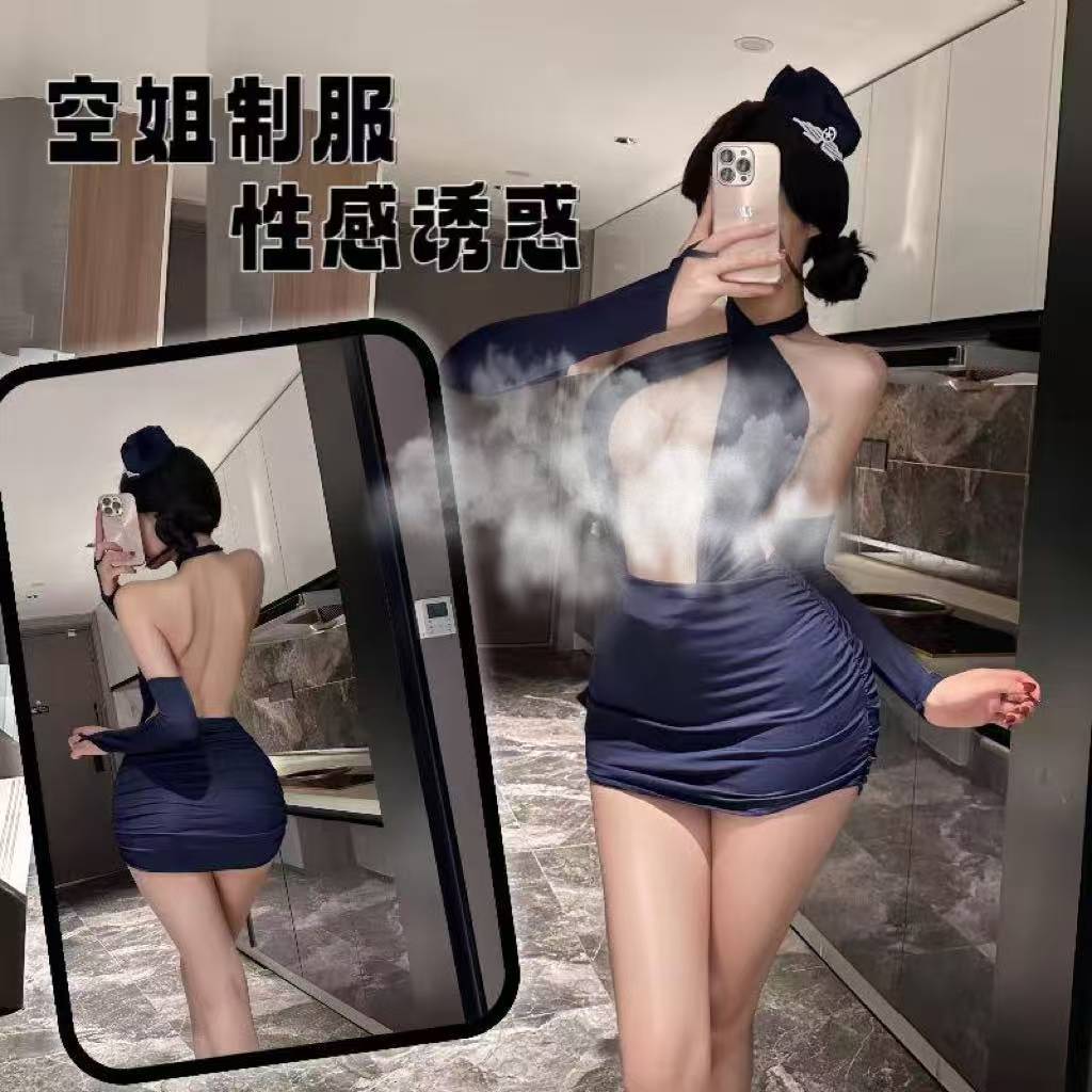 Maid Roleplay Lingerie Set with Hood, Bodysuit and Sleeves, Slim-Fit Polyester Uniform — detail image 1