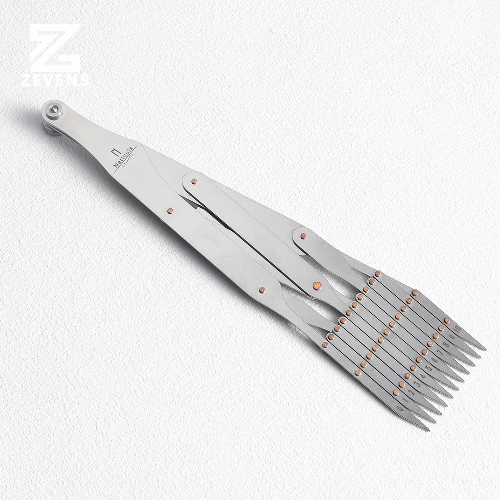 Nattools regla equidistante fabricación de equipaje herramienta de clavos decorativos división rápida de puntos de dibujo paralelos