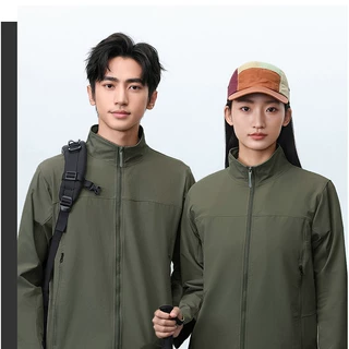 秋冬季纯色立领户外外套可印字logo外套工作服企业团体开衫长袖