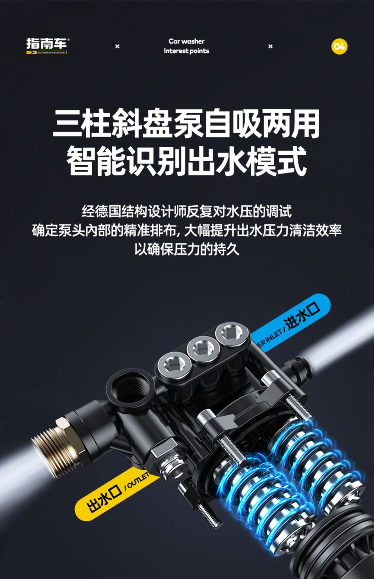 High-Pressure Car Washing Machine Water Pump 220V High-Power Portable Car Washing Water Gun Artifact Wholesale