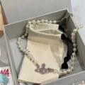 pink diamond pearl necklace
