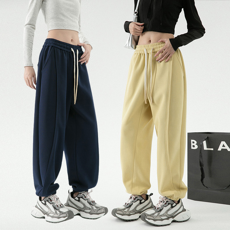 Straight-Leg Trendy Casual Sweatpants for Men and Women, Spring and Autumn American High Street Style, Versatile Sports Pants, Trendy Ins-Style Loose Fit Straight-Leg Trendy Casual Sweatpants for Men and Women, Spring and Autumn American High Street Style, Versatile Sports Pants, Trendy Ins-Style Loose Fit