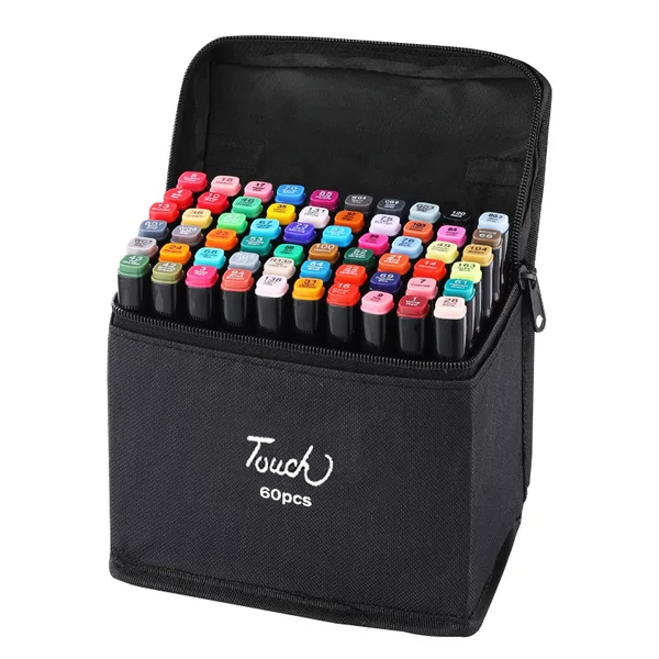 Marker Pen Set Genuine touchraven Oily Alcoholic Double Head Quick-drying Painting Students Children's Art