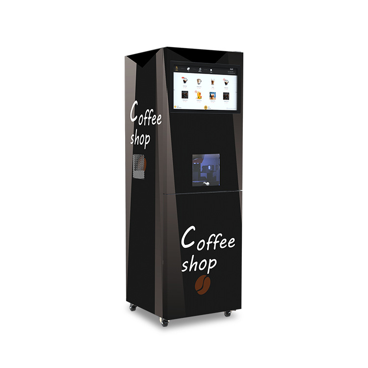Máquina expendedora de café comercial vertical con escaneo automático de códigos, máquina expendedora inteligente instantánea de té con leche, venta directa del fabricante, multifuncional
