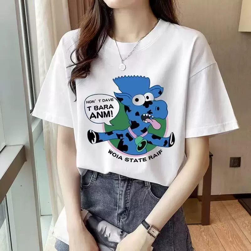 Футболка европейского стиля летняя короткий рукав, размеры L–5XL
