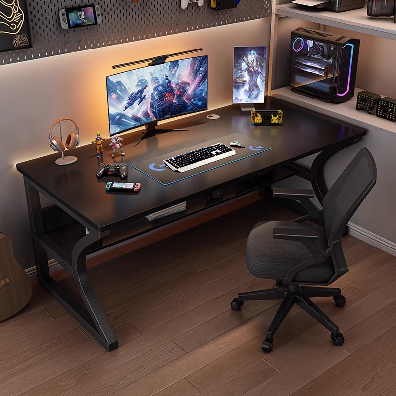 Mesa de computadora de madera sólida mesa de escritorio de juegos de deportes electrónicos mesa de escritorio simple dormitorio de estudiantes mesa de oficina mesa de trabajo
