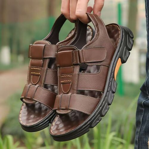 Sandals, men's slippers, wholesale, wear-resistant, non-slip, waterproof, beach shoes, driving to work, large size sandals, men