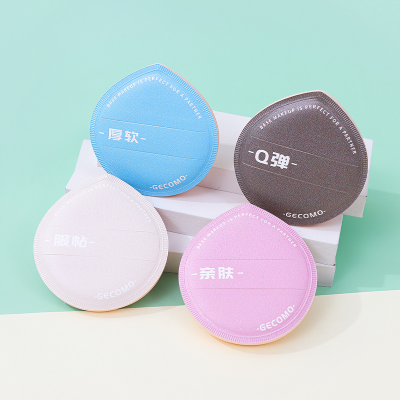 Fábrica de algodón personalizado amasar polvo de polvo no comer polvo seco y húmedo de doble uso de opacificación gota de agua esponja cojín de aire triángulo polvo de polvo