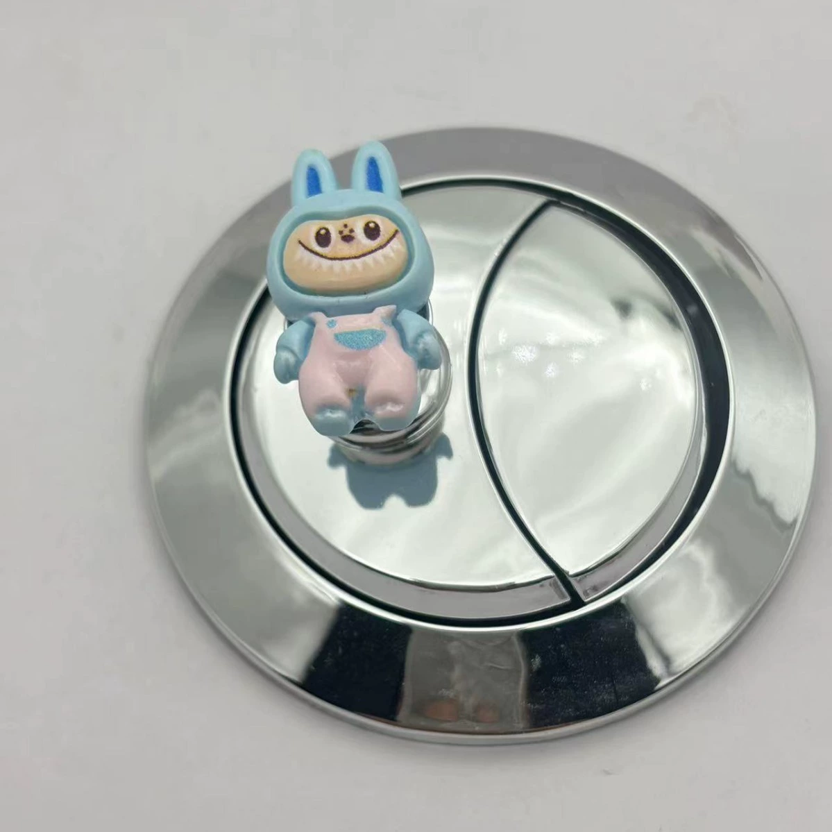 Cartoon toilet, button for manicure, nail polish, universal switch key