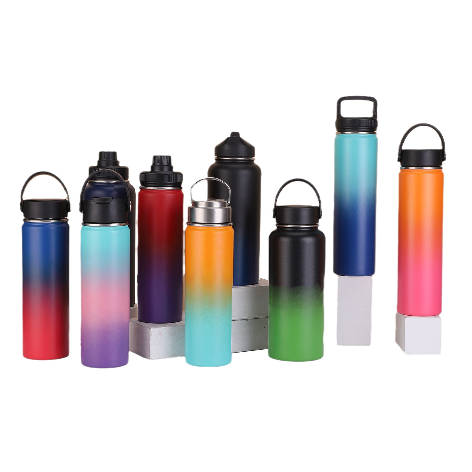 Vacuum space capacious glass stainless steel for water for traveling