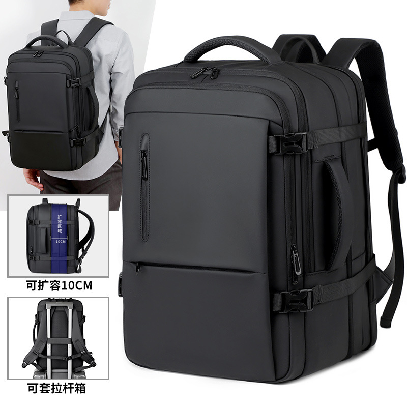 Foreign Trade Wholesale New Large-Capacity Backpack, Lightweight Multi-Compartment Storage Backpack, High-End Casual Computer Backpack