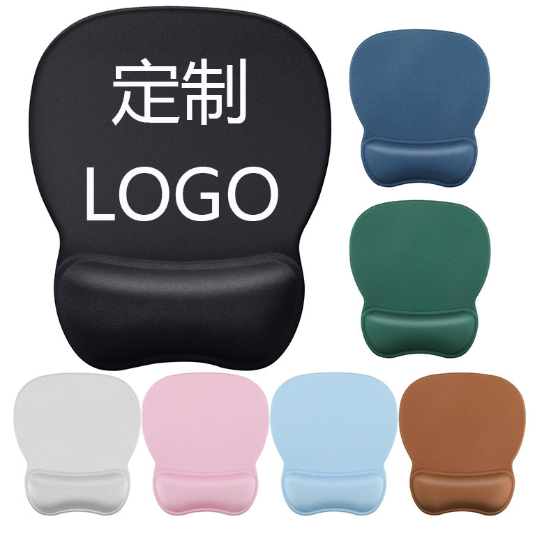 Custom goma almohadilla de ratón protector de muñeca almohadilla protector de muñeca soporte de mano logotipo personalizado fabricante de almohadilla de ratón protector de muñeca personalizado