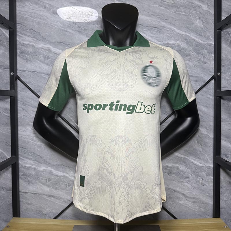 Camiseta de Fútbol del Palmeiras de Poliéster Personalizable y Manga Corta para Deportes
