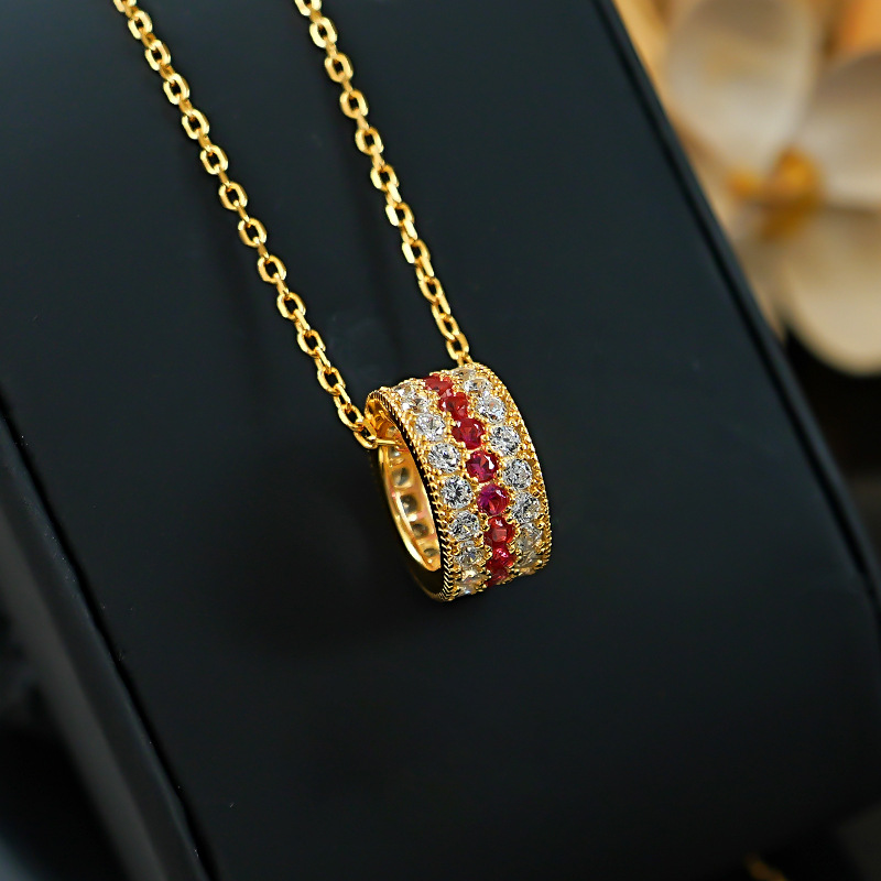 necklace with zircon