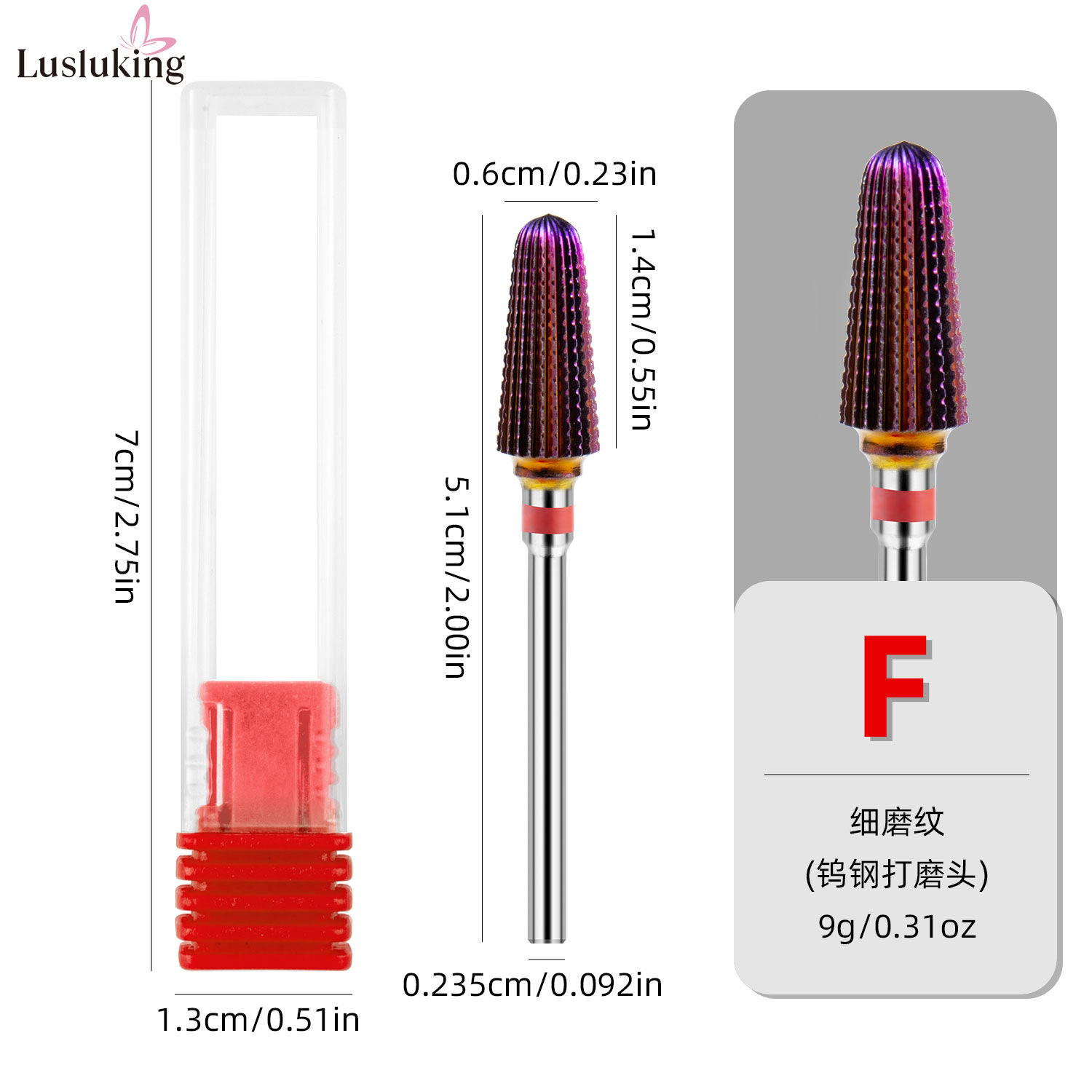 Nuevo cabezal de pulido de acero de tungsteno para manicura, máquina pulidora quítriple para remover cutículas y cabezal de pulido para pretratamiento y remoción de uñas