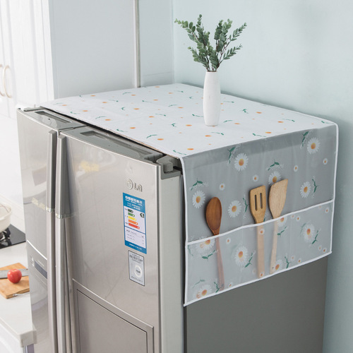 Wholesale refrigerator dust cover can be stored hanging bag single and double door storage bag household washing machine cover waterproof and oil-proof