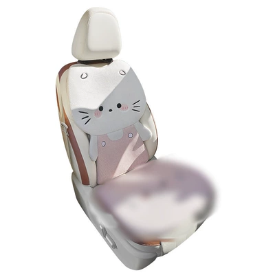 Internet Celebrity Car Seat Cushion for Seat cushion, seat cover - three-dimensional-cute-cat-pink-backrest