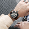 厂家批发MAKLON手表批发爆款皮带石英双芯手表高档户外运动手表