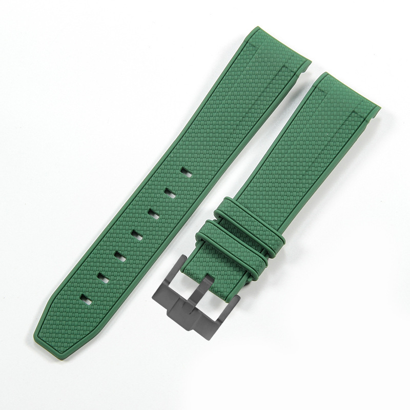 짙은 녹색 검정색 버클