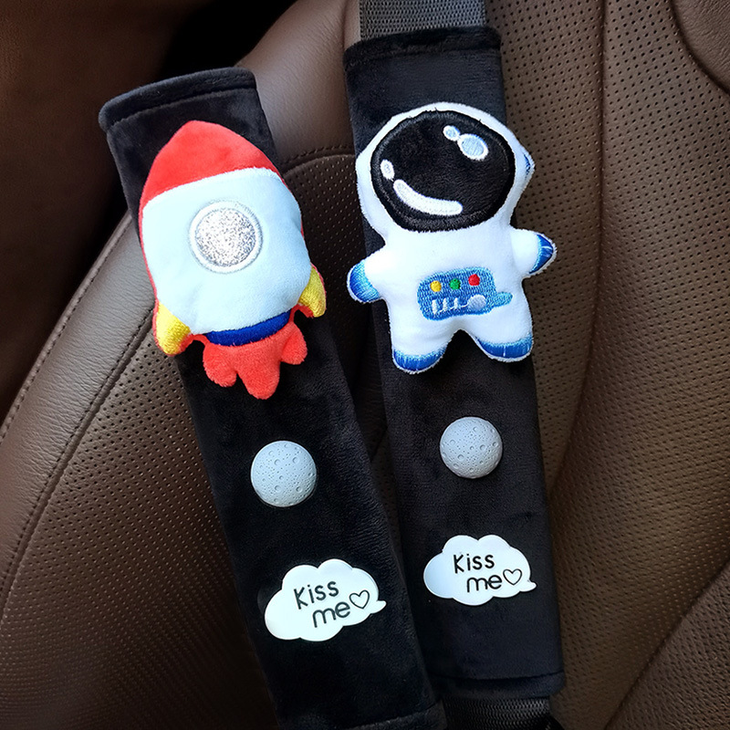 Four Seasons/Fleece Car Child Safety Belt Limiter Baby Anti-Strangle Set Fixator Adjustable Shoulder Pad Accessories