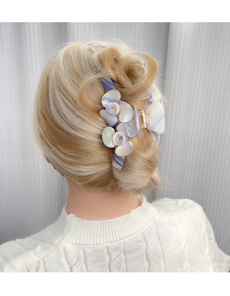 Holiday, Daily Occasion Sweet Women's Flower Acetic Acid Sheets Flowers Hair Claws