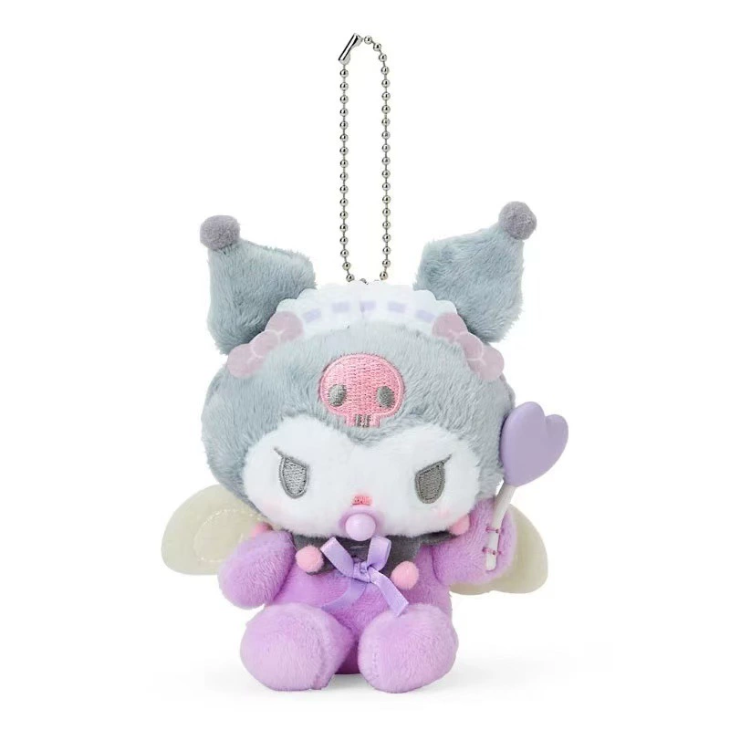 Японская новинка Sanrio, серия с ангелом и дьяволом, соска-любимчик Kuromi kt, плюшевая подвеска