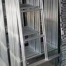 四横镀锌移动脚手架工程梯升降梯形钢跳板门式装修活动架定制加工