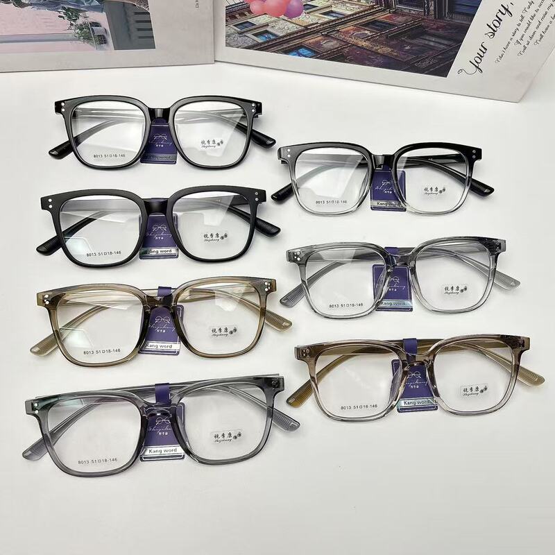 New Tr90 Large Frame Metal Hinge Anti-Blue Light Glasses Frame Fashionable Youth Frame Men's and Women's Plate Glasses Frame New Tr90 Large Frame Metal Hinge Anti-Blue Light Glasses Frame Fashionable Youth Frame Men's and Women's Plate Glasses Frame
