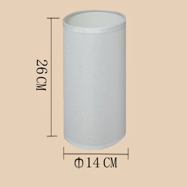 Diameter 14 cm, height 26 cm, hemp white