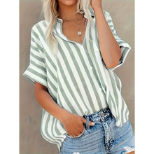 G 28142 Stripe Color Block Short Cardigan ����ײɫ���俪����