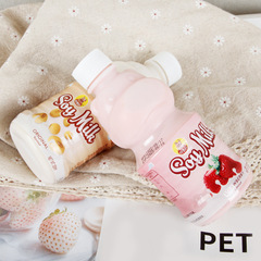 Hippos and Lily Soy Milk Beverage Original Strawberry Flavor 320ml Summer Cartoon Shape Drink Bulk Wholesale