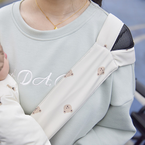 INS newborn baby front sling, single shoulder sling for traveling with baby, front side simple sling to hold baby