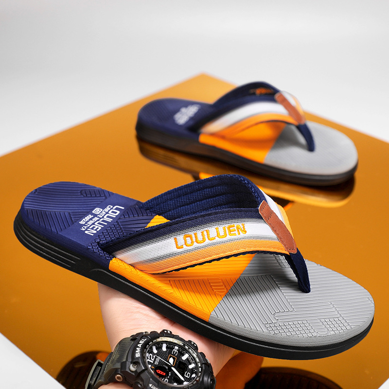 Zapatillas de flipper para hombres 2024 nuevo verano anti-derrapante sandalias deportivas casuales zapatillas de playa