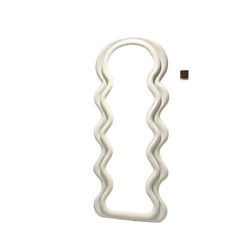 3x Full-length floor-to-ceiling mirror Internet celebrity girl home dressing mirror ins style wave shaped dormitory clothing store fitting