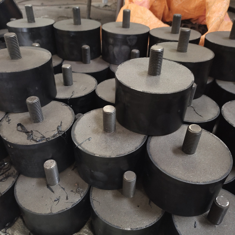 外螺纹减震器隔振器千恩圆柱两头螺纹橡胶机脚减震器