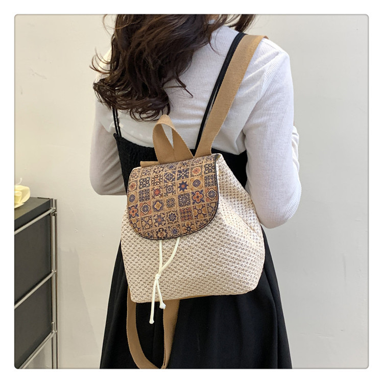Geometric Color Block Casual Daily Women's Backpack display picture 2