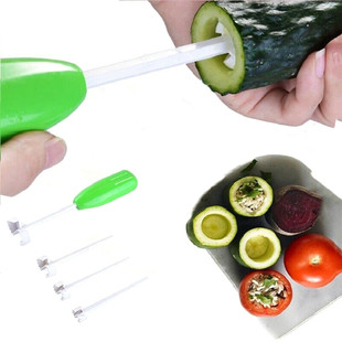 4pcs/set Kitchen Gadget Acsessy Acsessy Vege Drill Drilling Corer