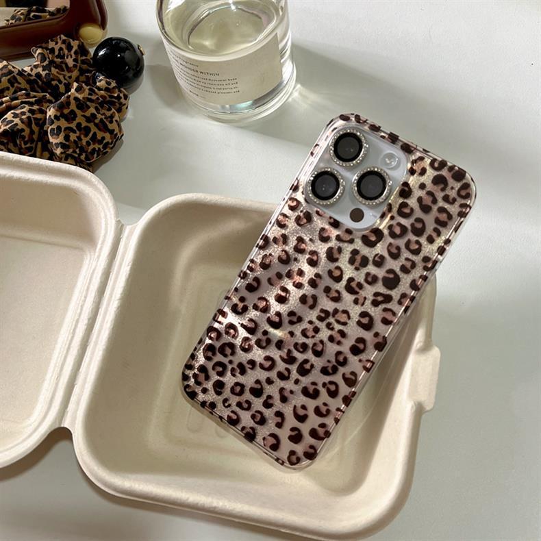 45g Weight iPhone Applicable Brands Phone Cases Classification soft glue Material Leopard Pattern Casual, Elegant, Lady Style Soft Glue Leopard Casual Elegant Lady Phone Cases Phone Accessories 3