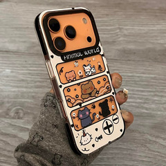 适用苹果17手机壳iPhone16ProMax小动物扭扭蛋15/14透明13防摔12