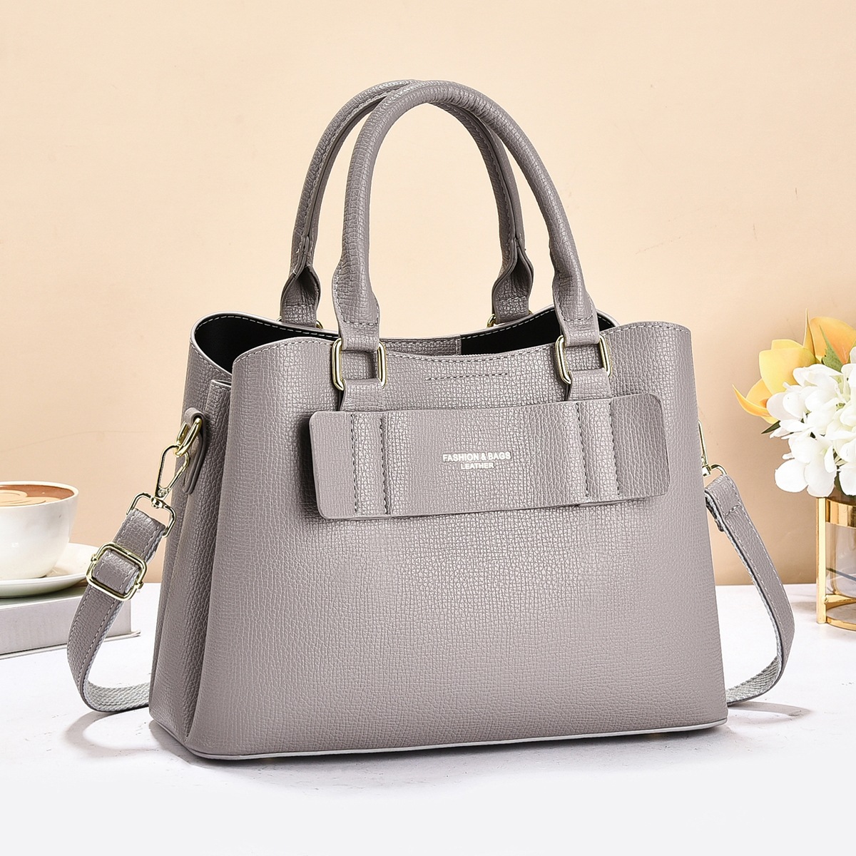 Bolsa de mano de color sólido de gran capacidad, mochila casual de moda versátil, mochila de transporte, mochila de mano