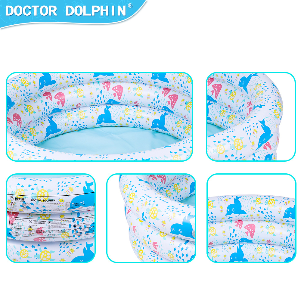 Doctor dolphin | Piscina de olas inflable para niños Piscina inflable de tres capas Piscina de ocio para niños Piscina inflable de pvc