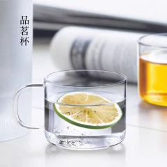 高硼硅带把品茗杯加厚迷你茶杯功夫茶具水杯透明耐热玻璃杯小茶杯